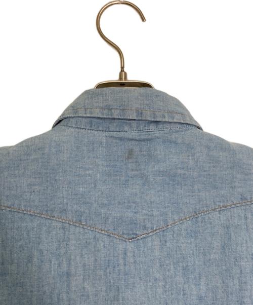 Wrangler（ラングラー）Wrangler (ラングラー) ウエスタンシャンブレーシャツ ブルー サイズ:Lの古着・服飾アイテム