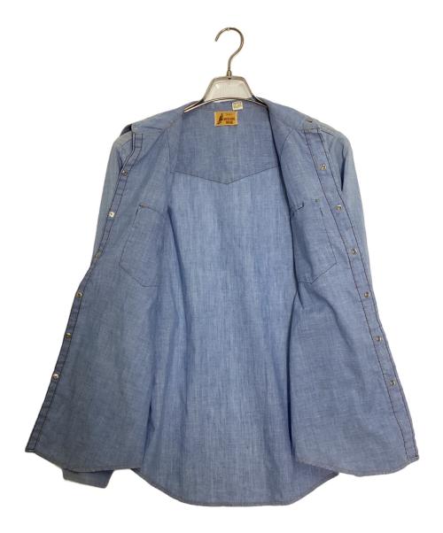 Sears（シアーズ）Sears (シアーズ) ウエスタンシャンブレーシャツ ブルー サイズ:不明の古着・服飾アイテム