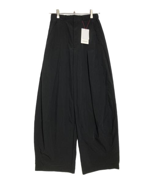 MAISON SPECIAL（メゾンスペシャル）MAISON SPECIAL (メゾンスペシャル) タックコクーンカラーパンツ ブラック サイズ:M 未使用品の古着・服飾アイテム