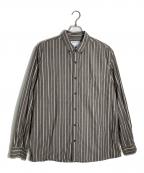 DEVON HOWARD×RHC Ron Hermanデヴォン・ハワード×アールエイチシー ロンハーマン）の古着「Stripe Shirt/ストライプ シャツ」｜ブラウン