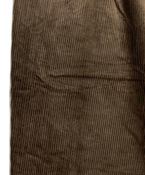 GDC（ジーディーシー）GDC (ジーディーシー) corduroy Two tuck straight pants / コーデュロイタックストレートパンツ ブラウン サイズ:XLの古着・服飾アイテム