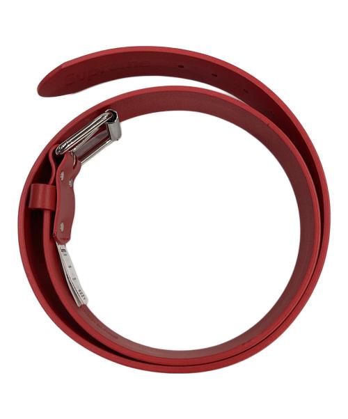 SUPREME（シュプリーム）Supreme (シュプリーム) Repeat Leather Belt / リピートレザーベルト レッド サイズ:Lの古着・服飾アイテム