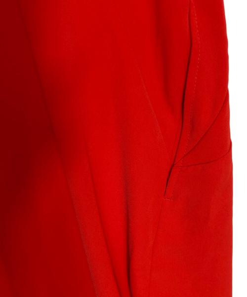 OMMO（オーエムエムオー）OMMO (オーエムエムオー) IRREGULAR PATTERN V NECK OP レッド サイズ:Sの古着・服飾アイテム