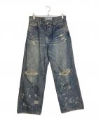 DAIRIKUダイリク）の古着「Super Damage Wide Denim Pants」｜ブルー