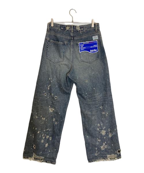 DAIRIKU（ダイリク）DAIRIKU (ダイリク) Super Damage Wide Denim Pants ブルー サイズ:Mの古着・服飾アイテム