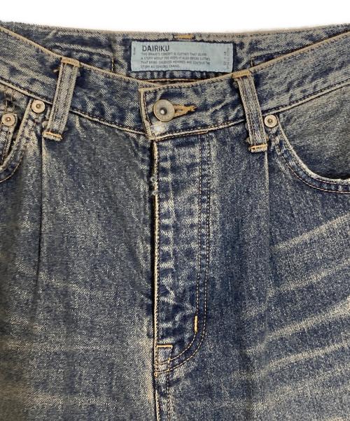 DAIRIKU（ダイリク）DAIRIKU (ダイリク) Super Damage Wide Denim Pants ブルー サイズ:Mの古着・服飾アイテム
