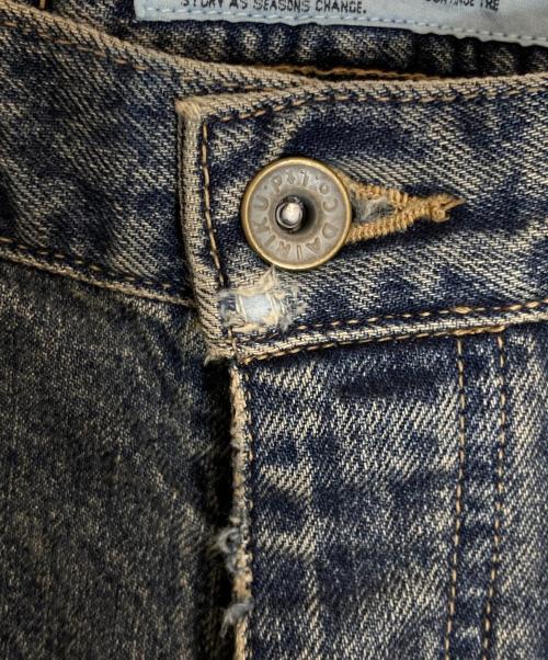 DAIRIKU（ダイリク）DAIRIKU (ダイリク) Super Damage Wide Denim Pants ブルー サイズ:Mの古着・服飾アイテム