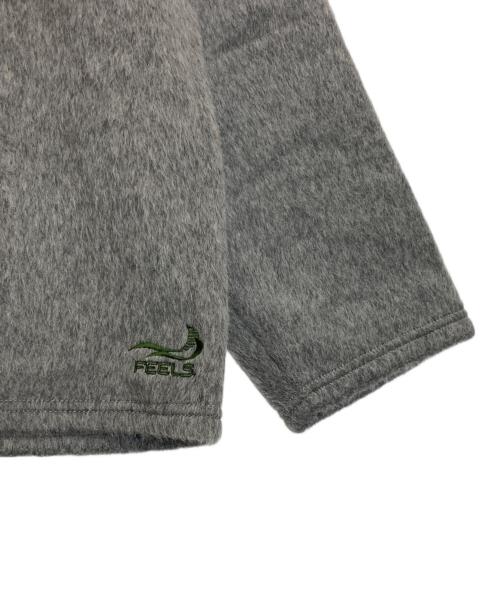 FEELS.（フィールズ）FEELS. (フィールズ) Alpaca Wool Cardigan / アルパカウールカーディガン グレー サイズ:XLの古着・服飾アイテム