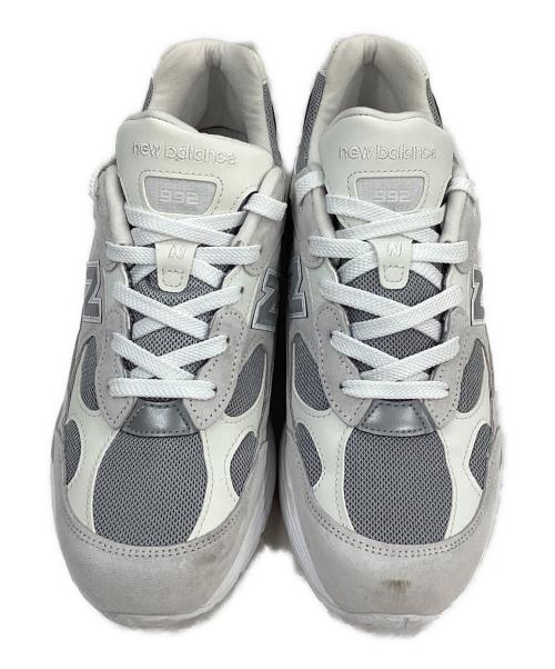 NEW BALANCE（ニューバランス）NEW BALANCE (ニューバランス) 992 ローカットスニーカー ホワイト×グレー サイズ:28㎝の古着・服飾アイテム