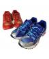 asics（アシックス）の古着「Marvel vs. Capcom | Kith for ASICS Gel-Nimbus 10.1 Iron Man vs. Mega Man Double Box/マーベル バーサス カプコン キス フォー アシックス ゲルニンバス 10.1 アイアンマン バーサス メガマン ダブルボックス」｜レッド×オレンジ/ブルー×シルバー