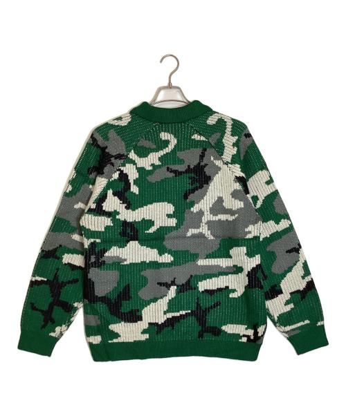 SUPREME（シュプリーム）Supreme (シュプリーム) Small Box Polo Sweater/スモール・ボックス・ポロ・セーター グリーン×ホワイト×ブラック×グレー サイズ:Ｌの古着・服飾アイテム
