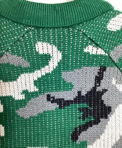 SUPREME（シュプリーム）Supreme (シュプリーム) Small Box Polo Sweater/スモール・ボックス・ポロ・セーター グリーン×ホワイト×ブラック×グレー サイズ:Ｌの古着・服飾アイテム