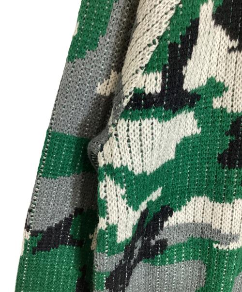 SUPREME（シュプリーム）Supreme (シュプリーム) Small Box Polo Sweater/スモール・ボックス・ポロ・セーター グリーン×ホワイト×ブラック×グレー サイズ:Ｌの古着・服飾アイテム