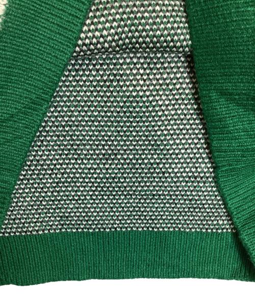 SUPREME（シュプリーム）Supreme (シュプリーム) Small Box Polo Sweater/スモール・ボックス・ポロ・セーター グリーン×ホワイト×ブラック×グレー サイズ:Ｌの古着・服飾アイテム