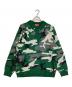 Supreme（シュプリーム）の古着「Small Box Polo Sweater/スモール・ボックス・ポロ・セーター」｜グリーン×ホワイト×ブラック×グレー