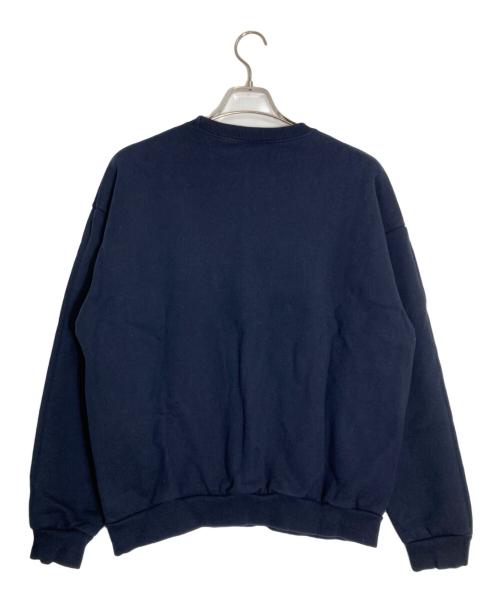 FEELS.（フィールズ）FEELS. (フィールズ) エンブロイダリークルーネックスウェット ネイビー サイズ:Lの古着・服飾アイテム