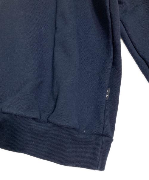 FEELS.（フィールズ）FEELS. (フィールズ) エンブロイダリークルーネックスウェット ネイビー サイズ:Lの古着・服飾アイテム