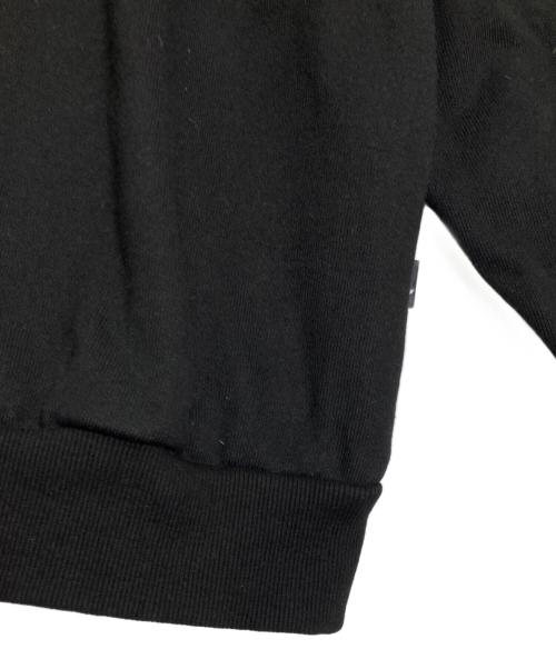 FEELS.（フィールズ）FEELS. (フィールズ) エンブロイダリークルーネックスウェット ブラック サイズ:Lの古着・服飾アイテム