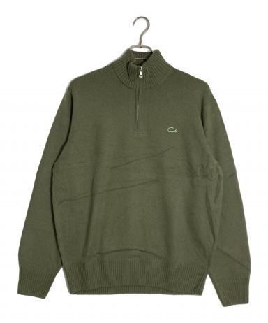 古着 ラコステ LACOSTE 襟付き ウールニットハーフボタンセーター 5 メンズL /eaa277330 中古・古着通販】LACOSTE (ラコステ) ハイネックハーフジップニット
