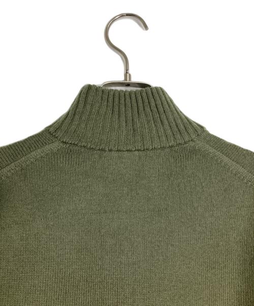 LACOSTE（ラコステ）LACOSTE (ラコステ) ハイネックハーフジップニットセーター グリーン サイズ:Lの古着・服飾アイテム