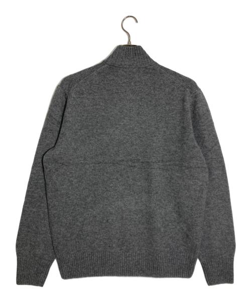LACOSTE（ラコステ）LACOSTE (ラコステ) ハイネックハーフジップニットセーター グレー サイズ:Lの古着・服飾アイテム