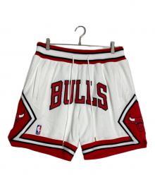 MITCHELL & NESS×NBA×Just Dun（ミッチェルアンドネス×エヌビーエー×ジャスト ダン）の古着「BASKETBALL SHORTS/バスケットボール ショーツ」｜ホワイト×レッド