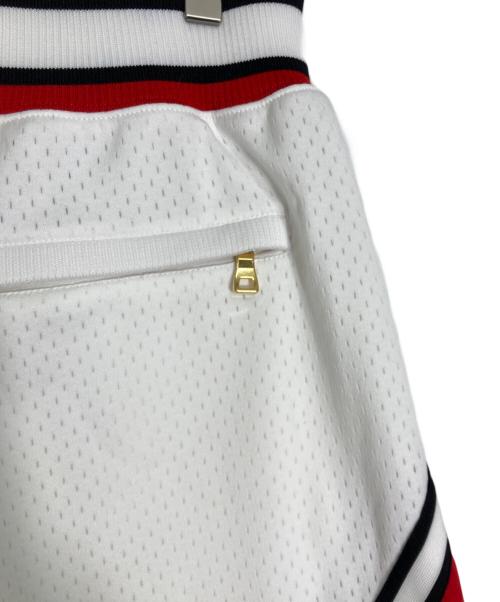 MITCHELL & NESS（ミッチェルアンドネス）MITCHELL & NESS (ミッチェルアンドネス) NBA (エヌビーエー) Just Dun (ジャスト ダン) BASKETBALL SHORTS/バスケットボール ショーツ ホワイト×レッド サイズ:Lの古着・服飾アイテム