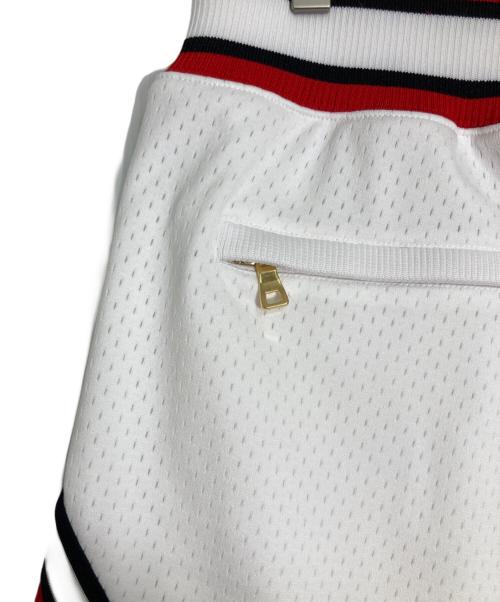 MITCHELL & NESS（ミッチェルアンドネス）MITCHELL & NESS (ミッチェルアンドネス) NBA (エヌビーエー) Just Dun (ジャスト ダン) BASKETBALL SHORTS/バスケットボール ショーツ ホワイト×レッド サイズ:Lの古着・服飾アイテム