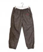 SUPREMEシュプリーム）の古着「Glen Check Track Pant」｜ベージュ×レッド