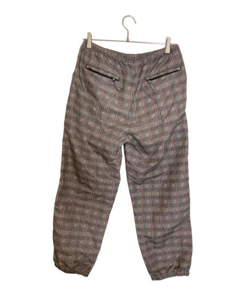 SUPREME（シュプリーム）SUPREME (シュプリーム) Glen Check Track Pant ベージュ×レッド サイズ:Sの古着・服飾アイテム