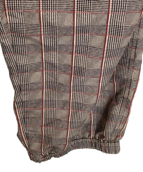 SUPREME（シュプリーム）SUPREME (シュプリーム) Glen Check Track Pant ベージュ×レッド サイズ:Sの古着・服飾アイテム