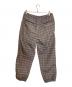 SUPREME (シュプリーム) Glen Check Track Pant ベージュ×レッド サイズ:S：13000円