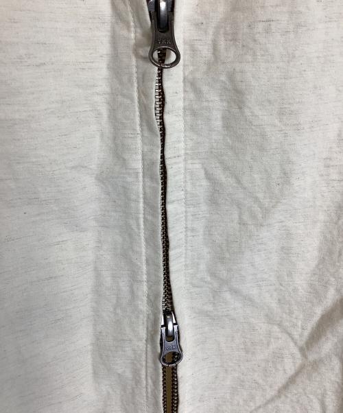 nestrobe confect（ネストローブ コンフェクト）nestrobe confect (ネストローブ コンフェクト) コットンリネンウェザージップシャツジャケット アイボリー サイズ:3の古着・服飾アイテム