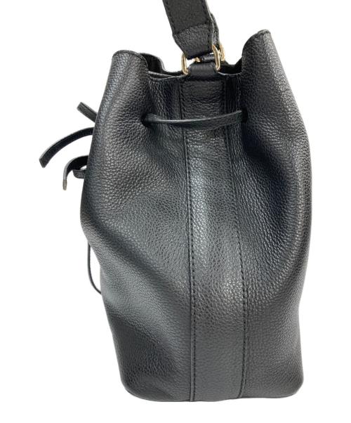 FURLA（フルラ）FURLA (フルラ) 巾着ショルダーバッグ ブラックの古着・服飾アイテム