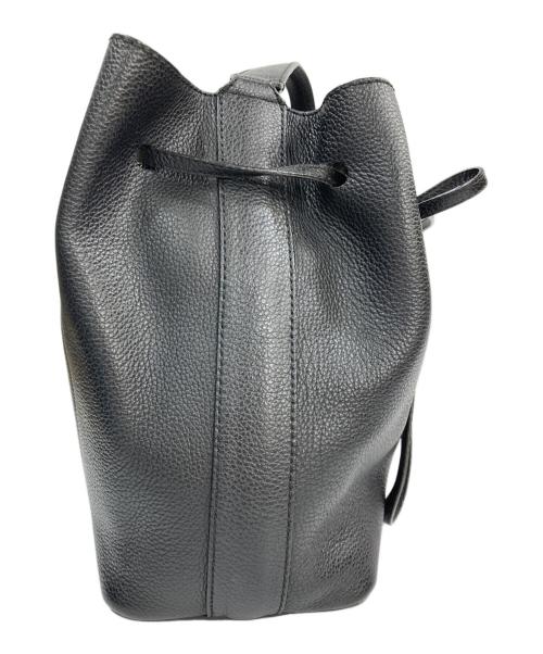 FURLA（フルラ）FURLA (フルラ) 巾着ショルダーバッグ ブラックの古着・服飾アイテム