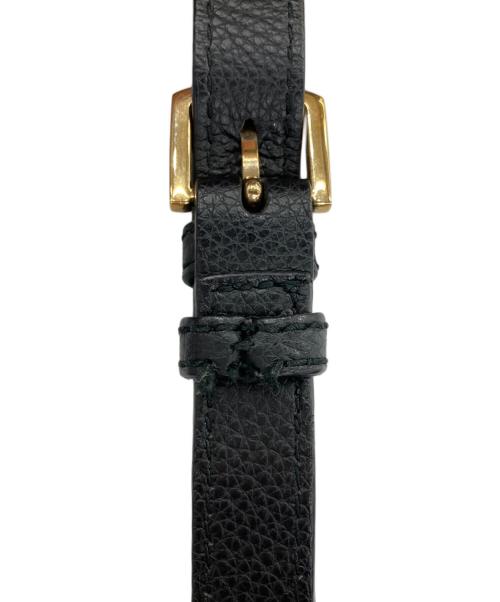 FURLA（フルラ）FURLA (フルラ) 巾着ショルダーバッグ ブラックの古着・服飾アイテム