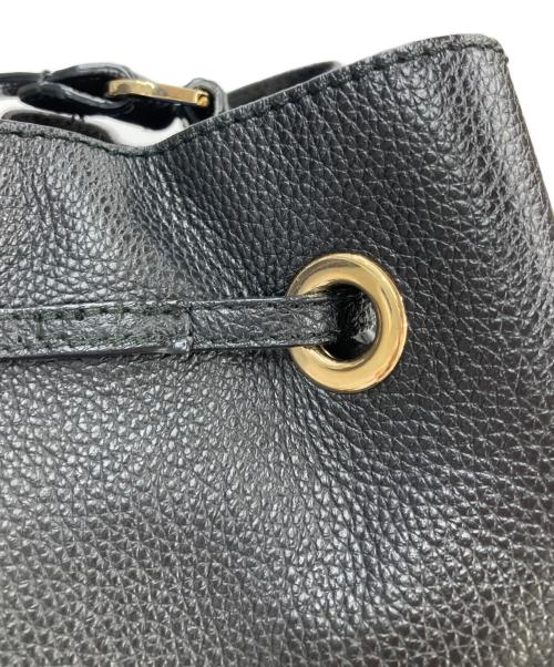 FURLA（フルラ）FURLA (フルラ) 巾着ショルダーバッグ ブラックの古着・服飾アイテム