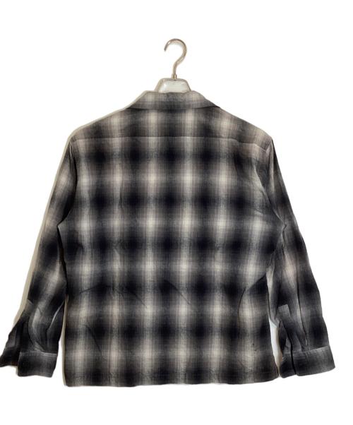 Schott（ショット）Schott (ショット) 25FW OMBRE CHECK FLANNEL LS SHIRT ブラック サイズ:Lの古着・服飾アイテム
