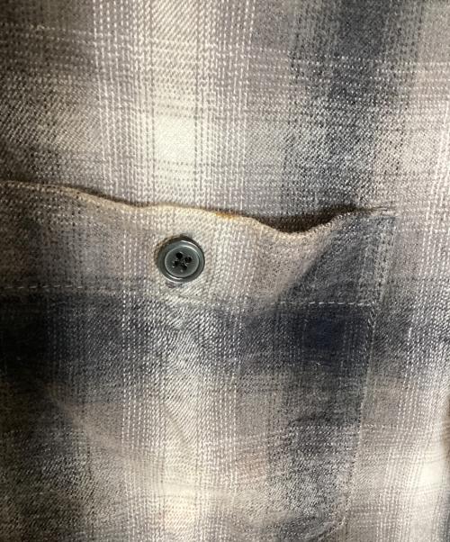 Schott（ショット）Schott (ショット) 25FW OMBRE CHECK FLANNEL LS SHIRT ブラック サイズ:Lの古着・服飾アイテム