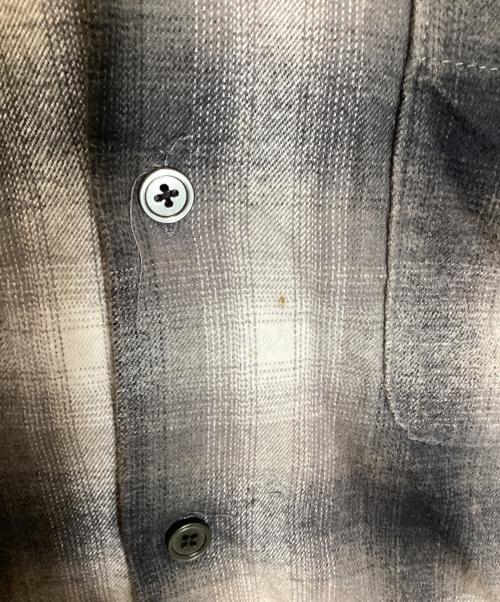 Schott（ショット）Schott (ショット) 25FW OMBRE CHECK FLANNEL LS SHIRT ブラック サイズ:Lの古着・服飾アイテム