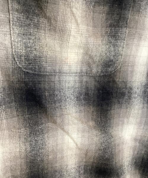 Schott（ショット）Schott (ショット) 25FW OMBRE CHECK FLANNEL LS SHIRT ブラック サイズ:Lの古着・服飾アイテム