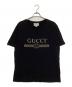 GUCCI（グッチ）の古着「ロゴ ウォッシュドオーバーサイズ Tシャツ」｜ブラック