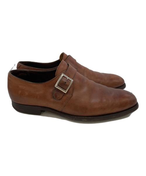 Crockett & Jones（クロケット＆ジョーンズ）Crockett & Jones (クロケット＆ジョーンズ) モンクストラップシューズ ブラウン サイズ:25の古着・服飾アイテム