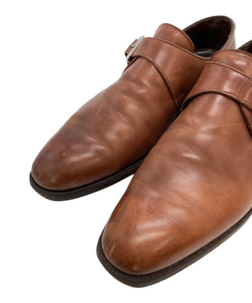 Crockett & Jones（クロケット＆ジョーンズ）Crockett & Jones (クロケット＆ジョーンズ) モンクストラップシューズ ブラウン サイズ:25の古着・服飾アイテム