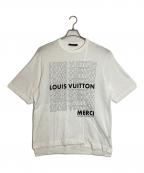 LOUIS VUITTONルイ ヴィトン）の古着「Printed Patchwork Oversize Tee」｜ホワイト