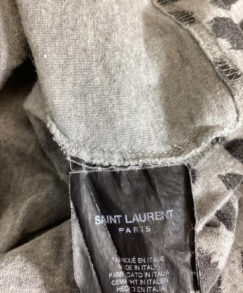 Saint Laurent Paris（サンローランパリ）Saint Laurent Paris (サンローランパリ) レオパード柄Tシャツ グレー サイズ:不明の古着・服飾アイテム