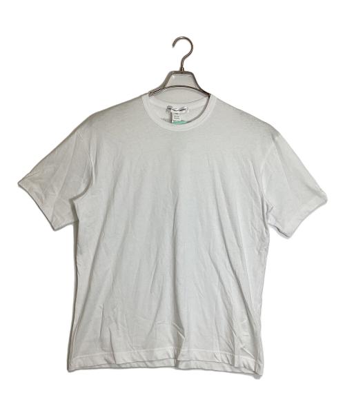 COMME des GARCONS SHIRT（コムデギャルソンシャツ）COMME des GARCONS SHIRT (コムデギャルソンシャツ) コットンジャージクルーネックS/Sロゴカットソー ホワイト サイズ:S 未使用品の古着・服飾アイテム