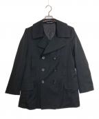 YOHJI YAMAMOTOヨウジヤマモト）の古着「ウールギャバ Pコート」｜ブラック
