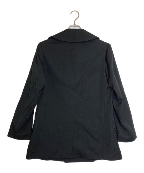 YOHJI YAMAMOTO（ヨウジヤマモト）YOHJI YAMAMOTO (ヨウジヤマモト) ウールギャバ Pコート ブラック サイズ:2の古着・服飾アイテム