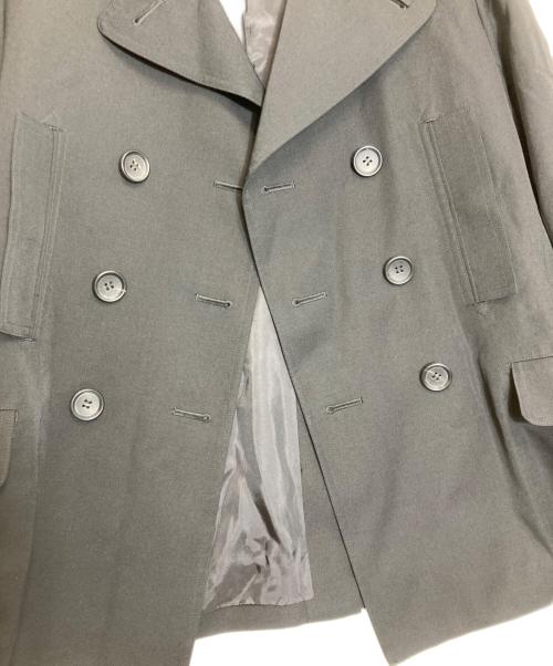 YOHJI YAMAMOTO（ヨウジヤマモト）YOHJI YAMAMOTO (ヨウジヤマモト) ウールギャバ Pコート ブラック サイズ:2の古着・服飾アイテム